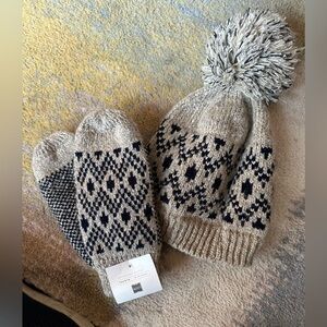 Cozy Knit Hat and Mittens Set